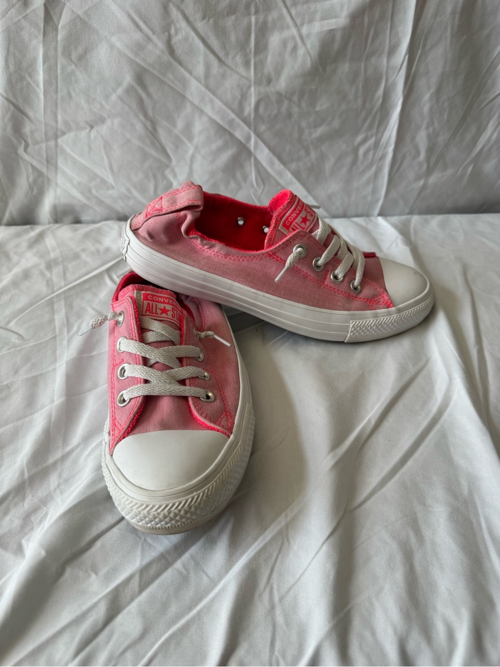 Converse Pink Slip-On Low Top Sneakers